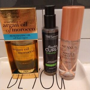 3PC Hair Oil 🌸Nexxus +Argan Oil+Tresemme 🌸Brand New Condition
